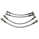 Steelflex brake lines with stainless steel connections for Porsche