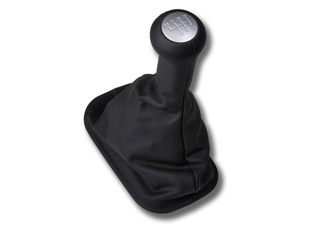 993 Gear knob leather in black for Porsche 911 with all-wheel drive