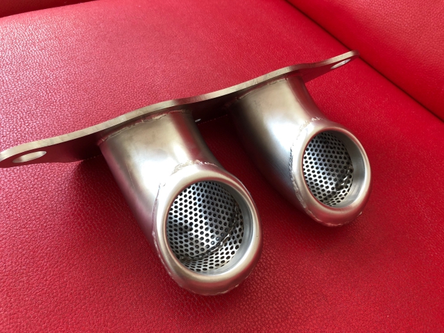 997 - 991 GT3 Cup tailpipes bent with silencer for Porsche
