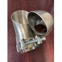 Cayman GT4 90 ° curved exhaust pipe for sound dissipation for sports exhaust