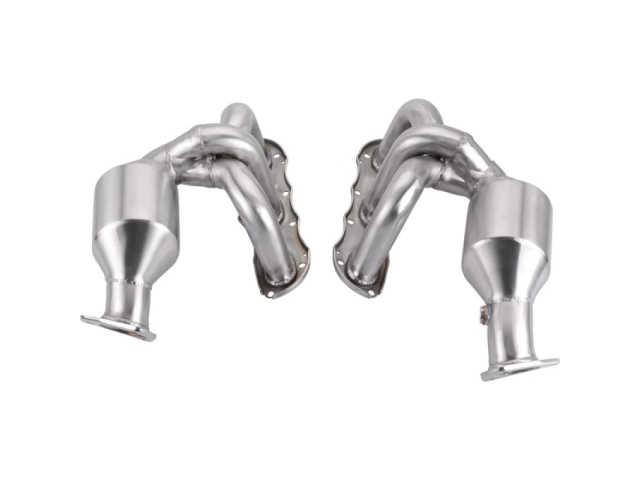 987.2 Boxster - Cayman Porsche exhaust header polished stainless steel