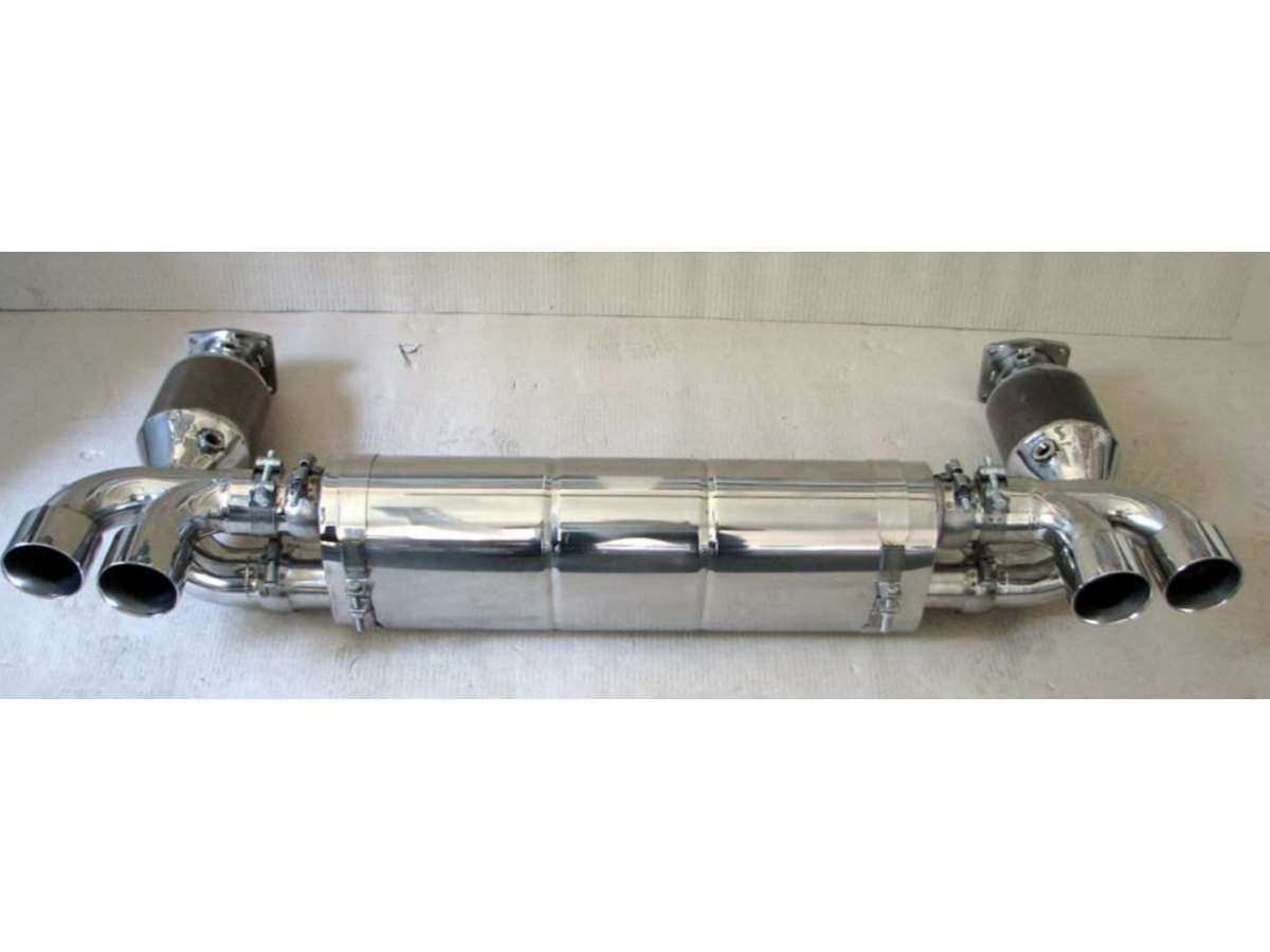 997.1 Turbo exhaust double tailpipe stainless steel with performance upgrade Porsche 911