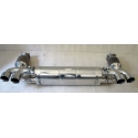 997.1 Turbo exhaust double tailpipe stainless steel with performance upgrade Porsche 911