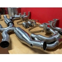 993 - Carrera - RS sport exhaust Sportkat heating polished stainless steel 2 tailpipes for Porsche 911