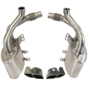 997.1 Carrera sports exhaust made of stainless steel with tailpipes