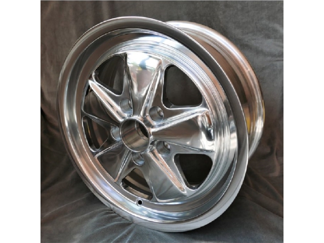 7 + 9 x 16 Fuchs Design rims polished for Porsche with TÜV certificate