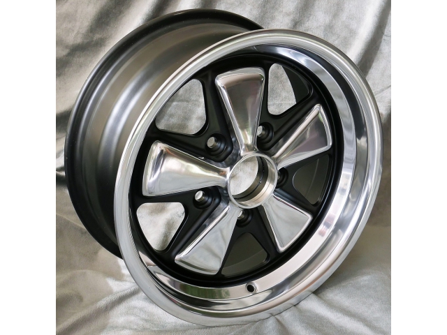 7 + 8 x 15 Fuchs Design rims polished for Porsche with TÜV certificate