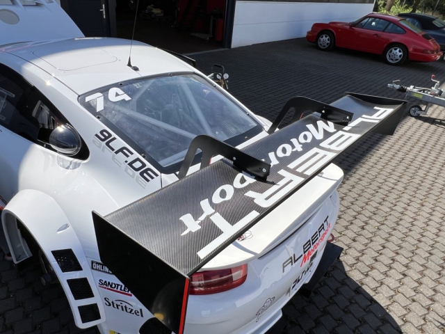 996 - 997 - 991 - GT3 R - RSR carbon rear spoiler with maximum downforce up to 200 x 36 cm