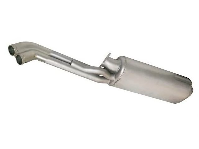 930 Turbo rear silencer double flow made of stainless steel for Porsche 911