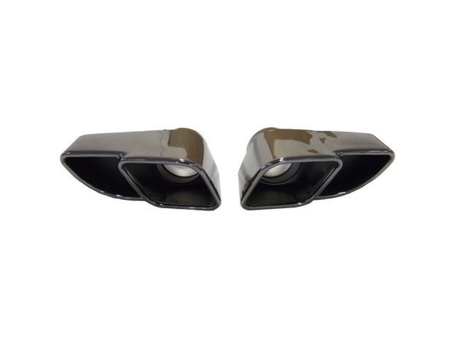 997.1 Turbo dark chrome finish tailpipes Stainless steel for Porsche